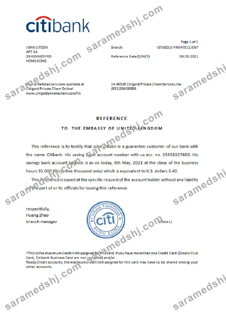 Hong Kong_Citibank_reference